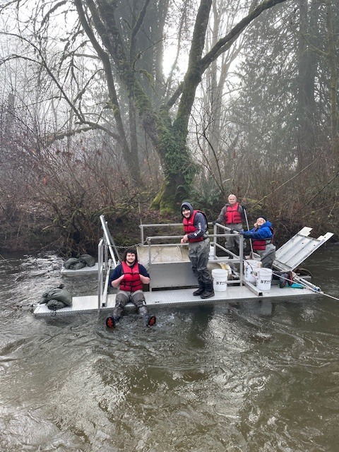 Aquaculture Class on boat