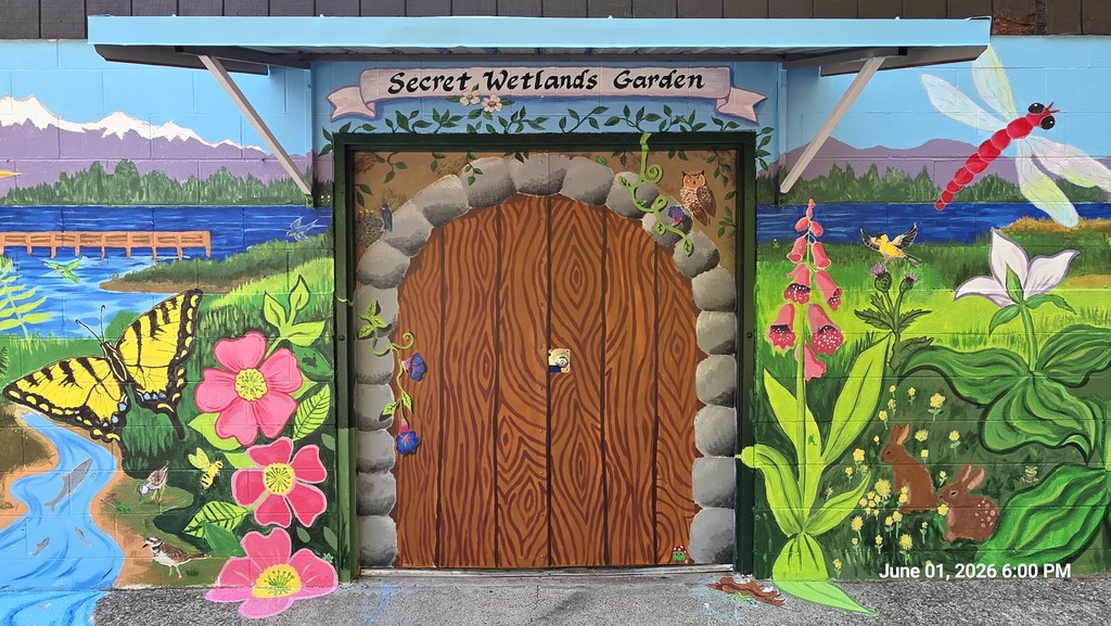 Mural painting with NMSD students