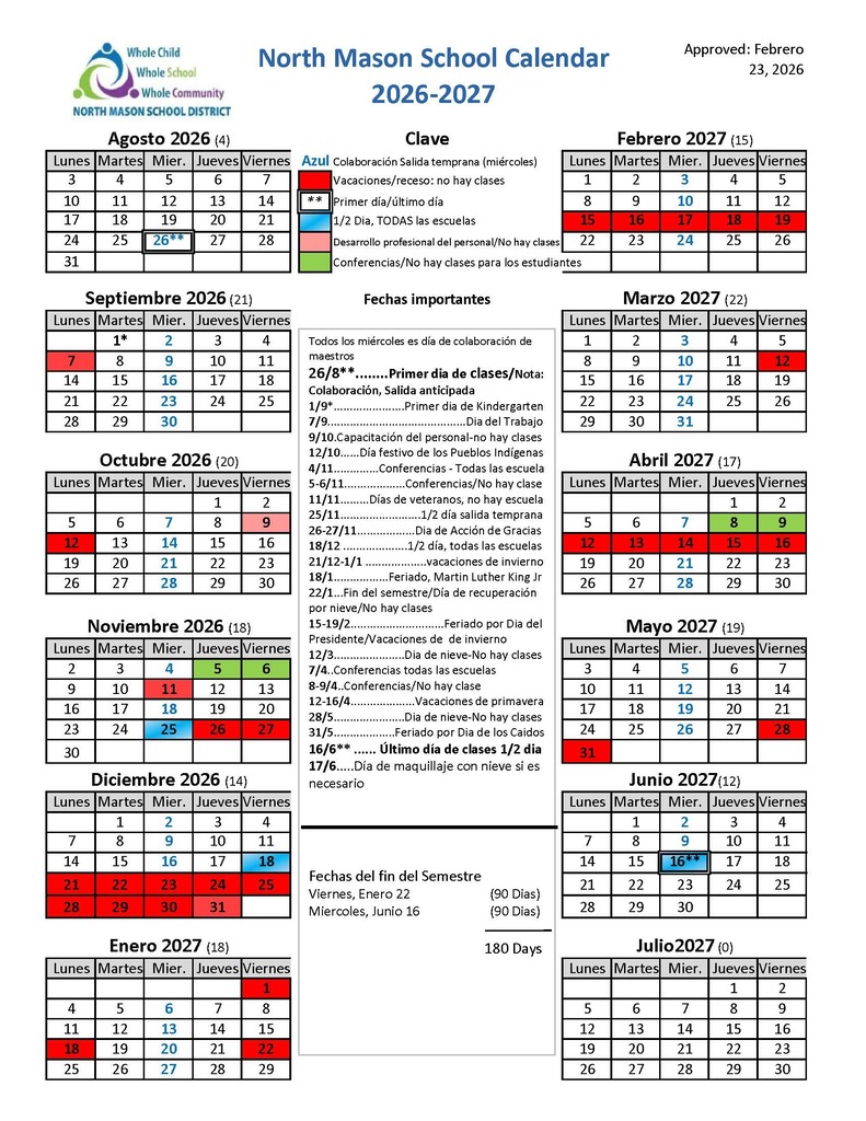 26-27 Calendar