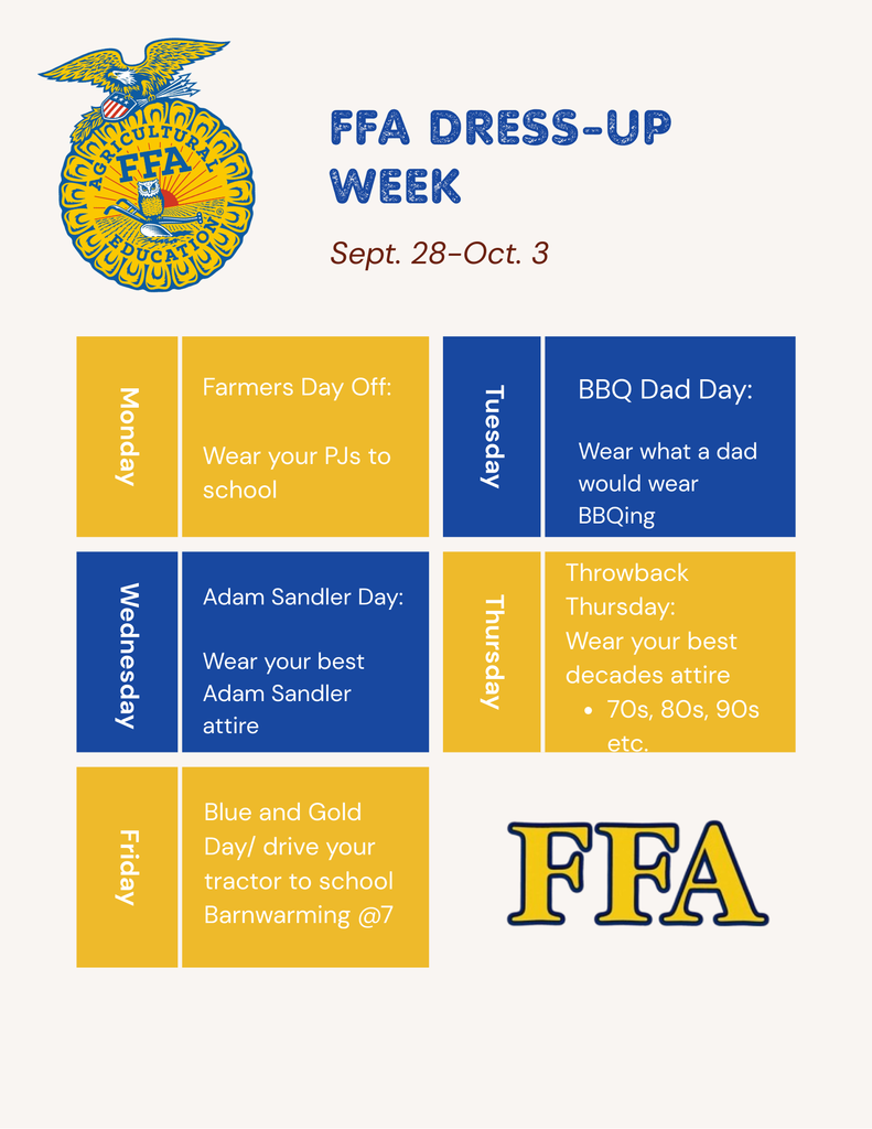 FFA dress-up flyer 
