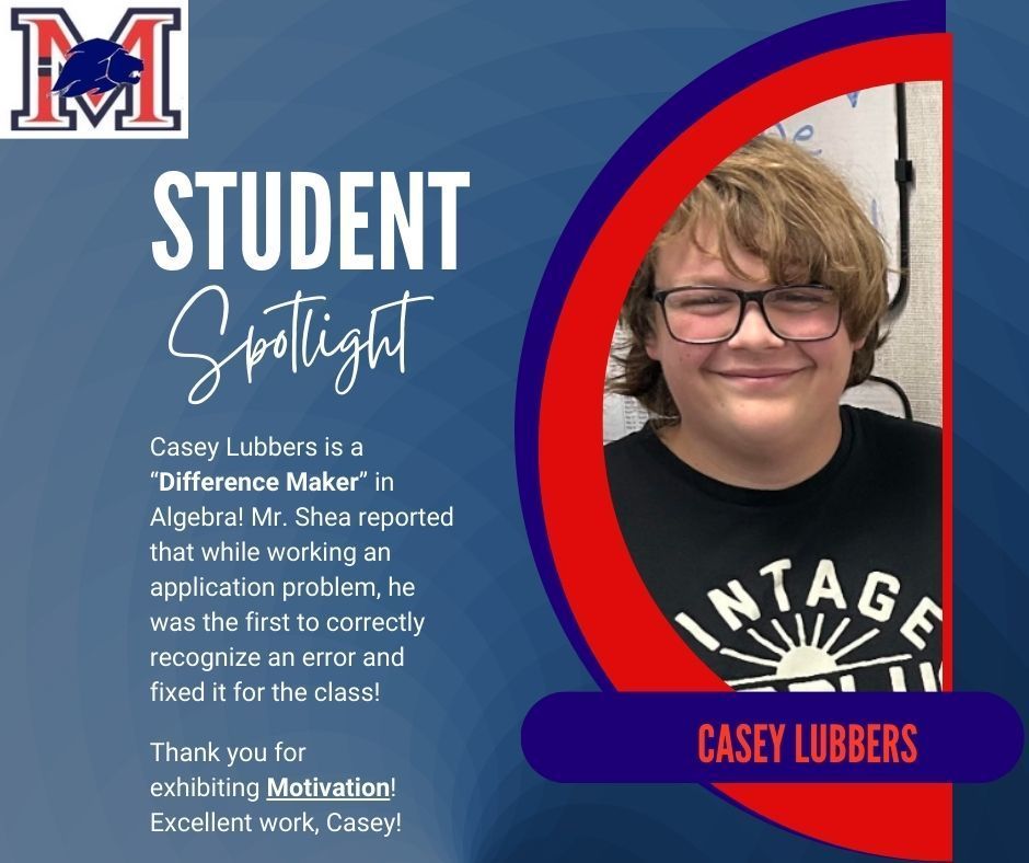 Student Spotlight 1 Casey Lubbers