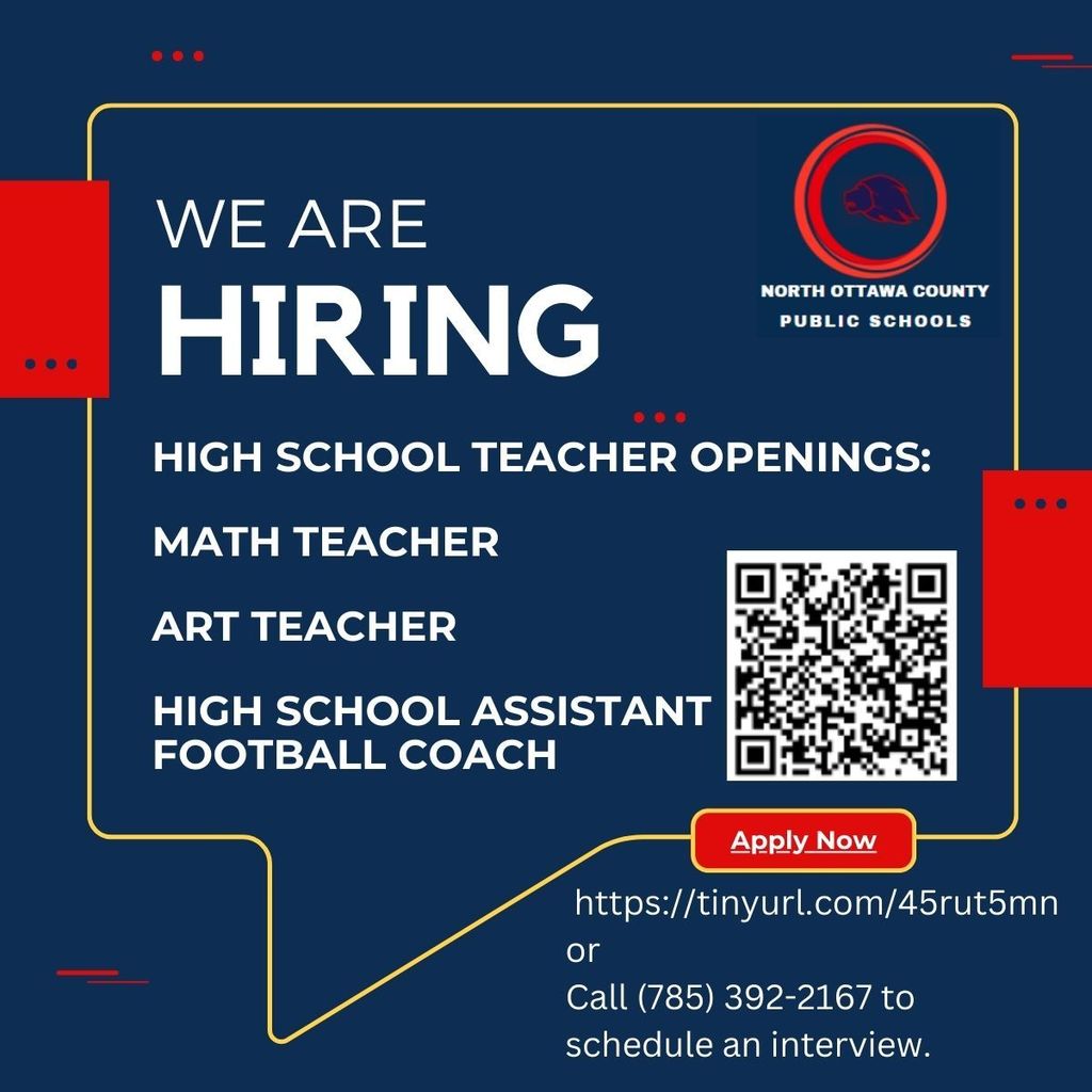 Hiring High School Math and Art Teacher