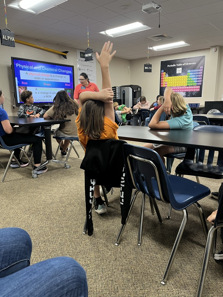 Answering questions about chemical and physical changes