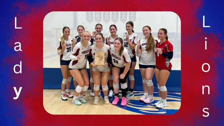 Lady Lions varsity volleyball gets 2nd place at the Russell tournament