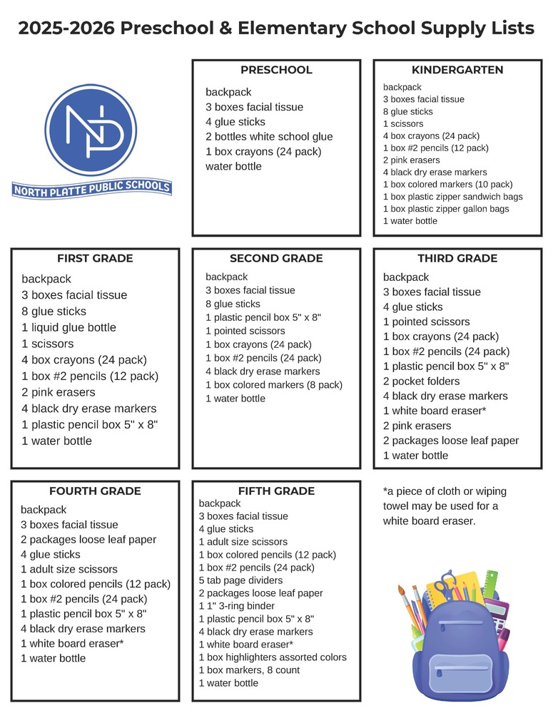 School Supply List 