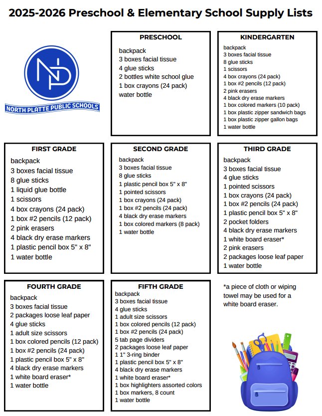 School Supply List