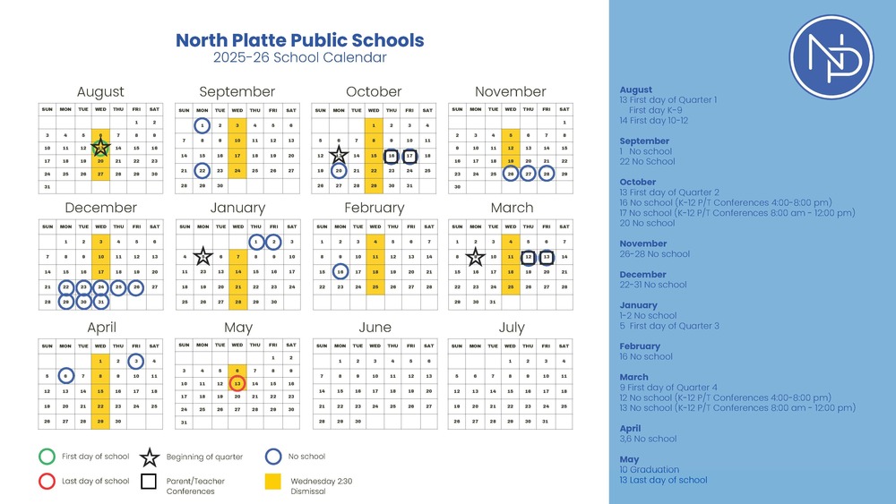 25-26 Student Calendar