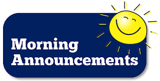 morning announcements