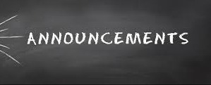 announcements