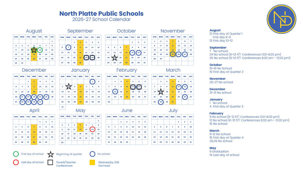 26-27 Calendar