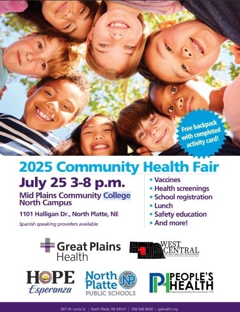2025 Community Health Fair July 25, 3-8 pm