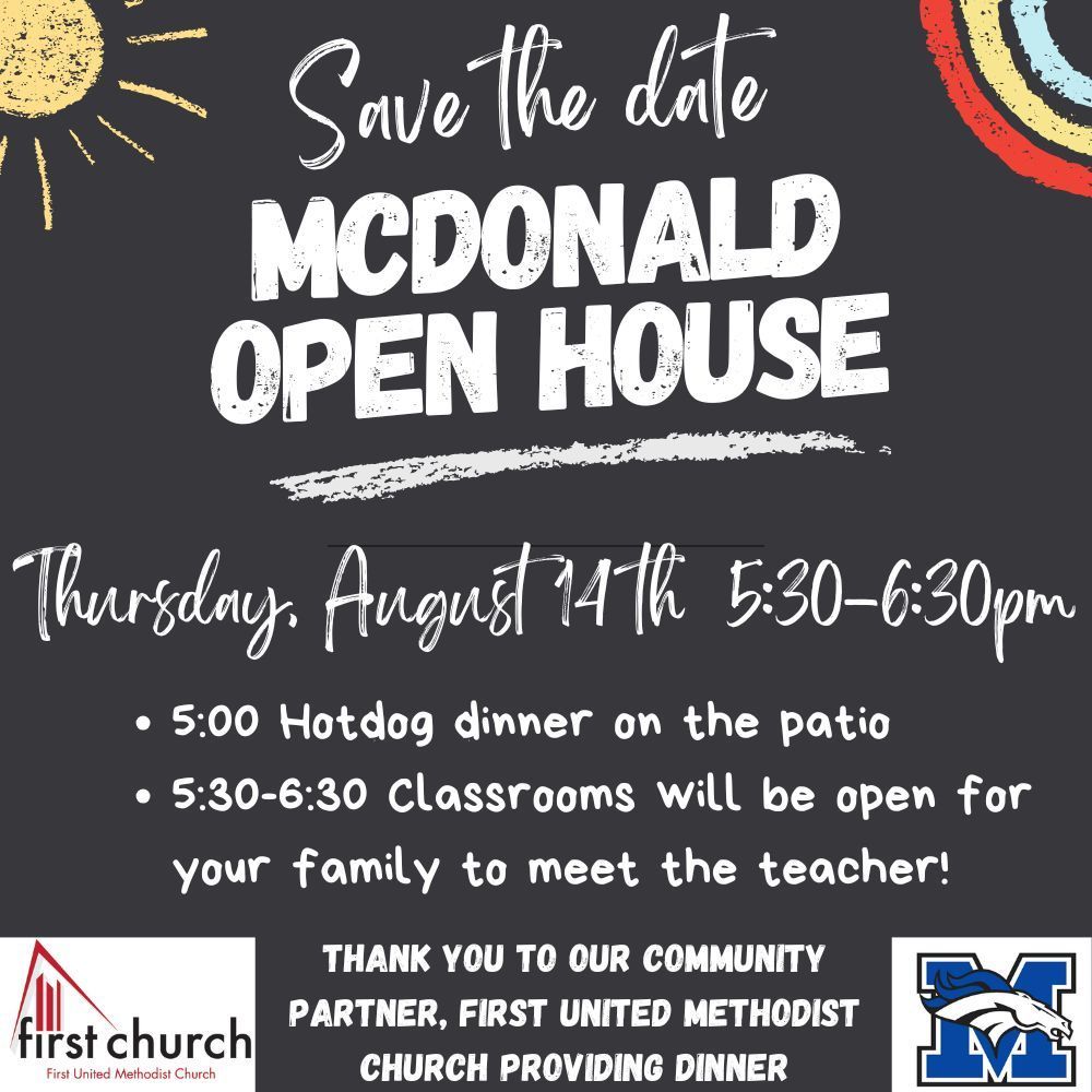Open House August 14th