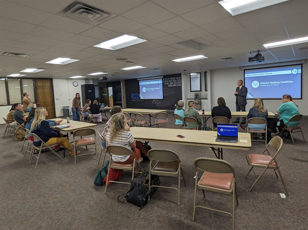 District Guiding Coalition gathering for presentation
