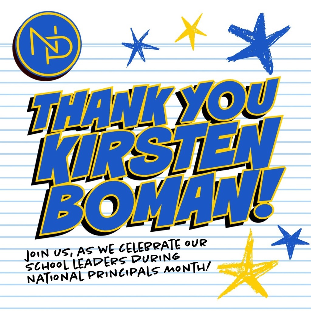 Note that says: Thank you Kirsten Boman! Join us, as we celebrate our school leaders during National Principals Month