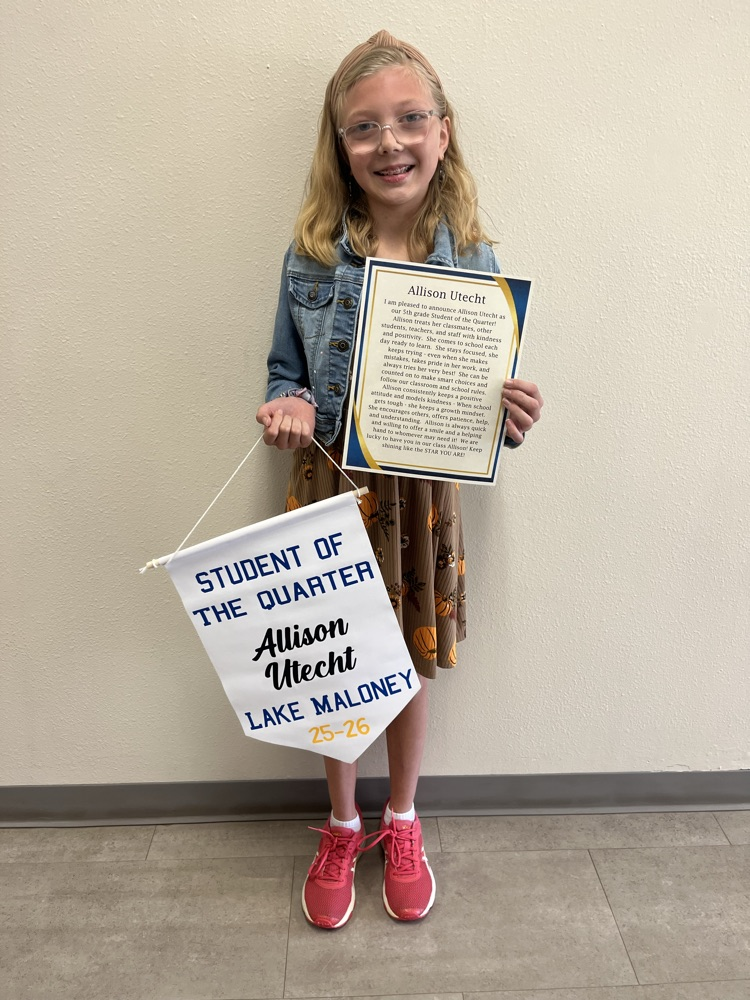 student of the quarter 