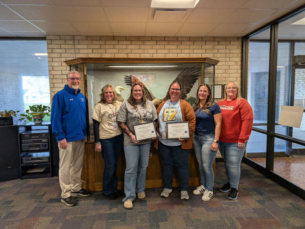 NPPS Employees of the Month Shantell Franson and Stephanie Humpherys