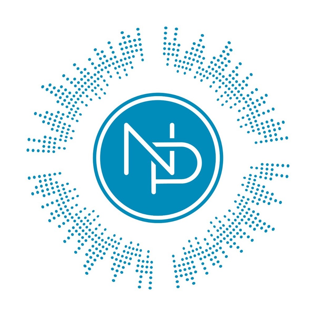 NP logo with audio reaction dots around it.