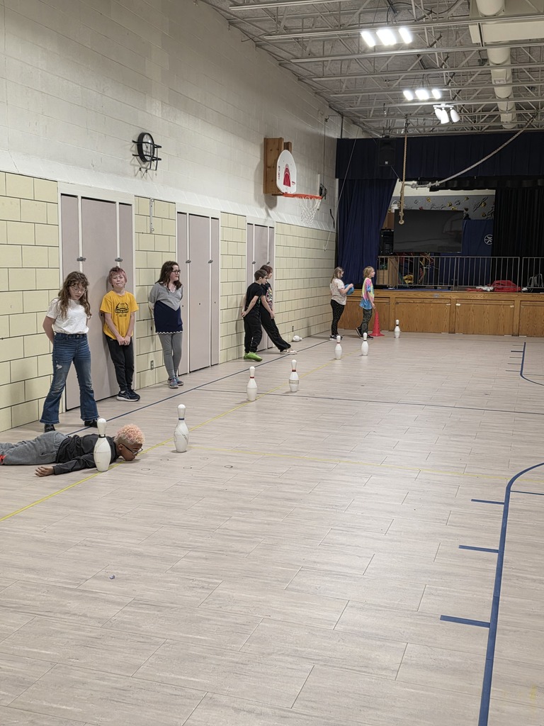 Bowling in PE for pins 6 and 7!
