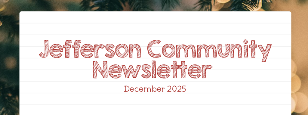 December 2025 Community Newsletter