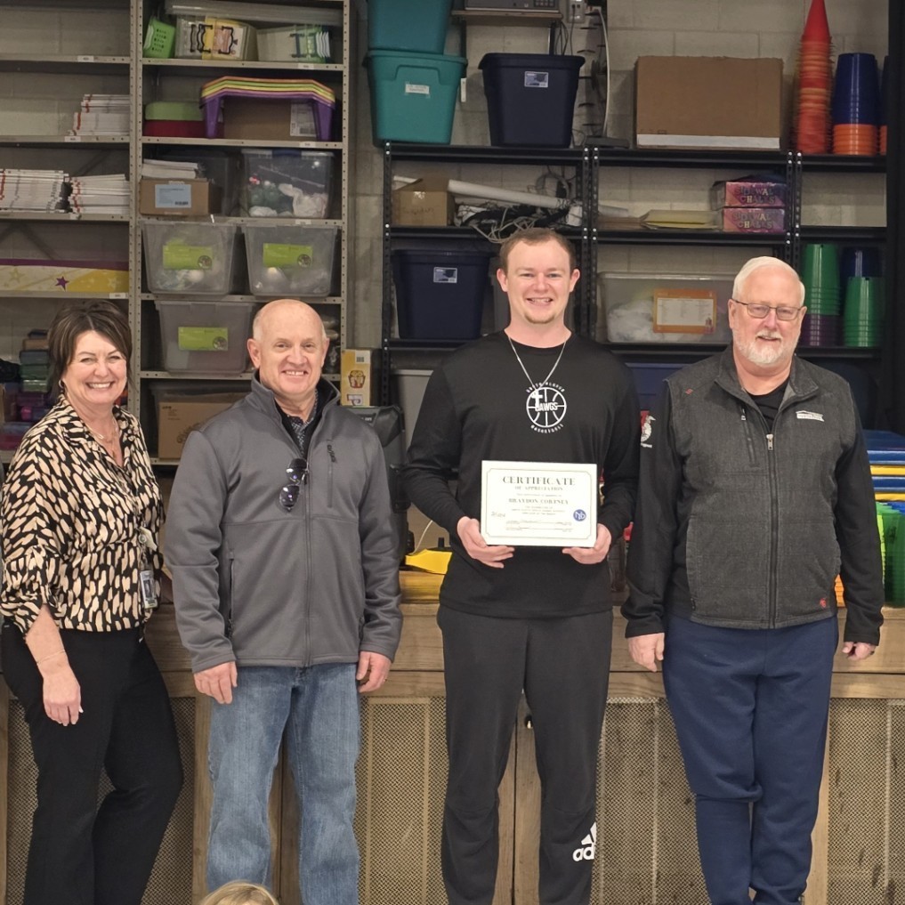 Mr. Cortney, staff of the month!