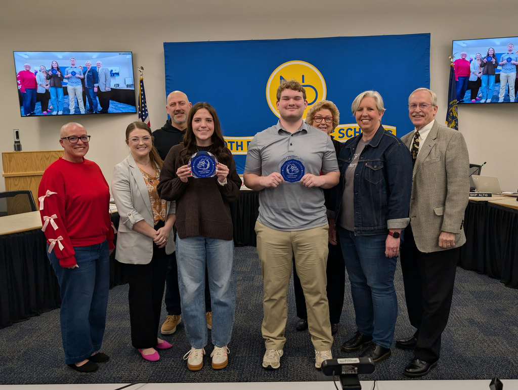 NPPS Bulldogs of the Month Kenedi Creasman and Blake Tonkinson!