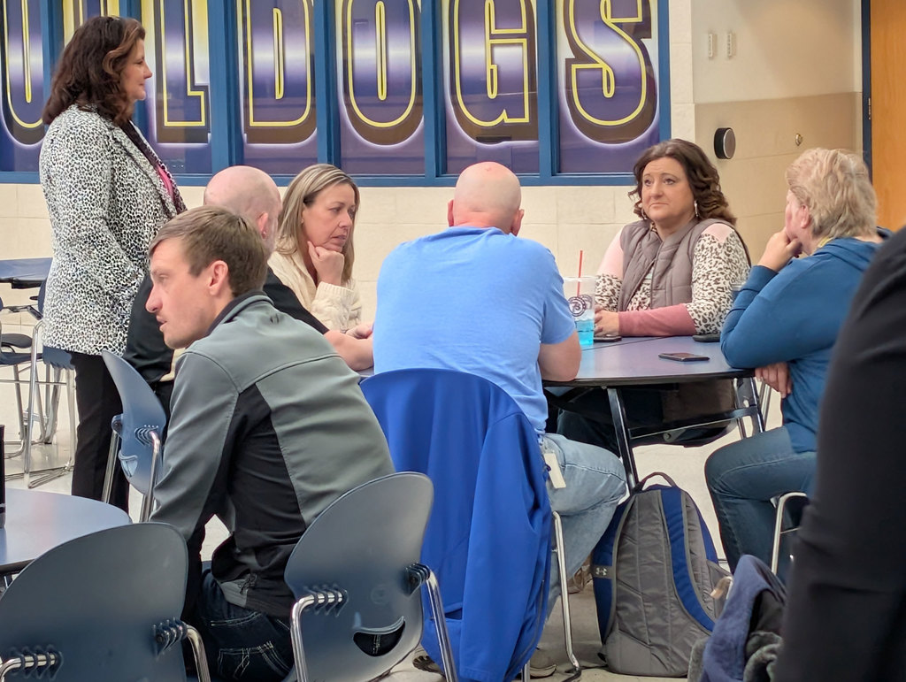 PD day, Adams teachers discussing PLCs