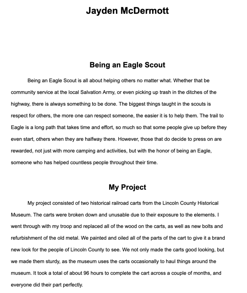 McDermott Project summary