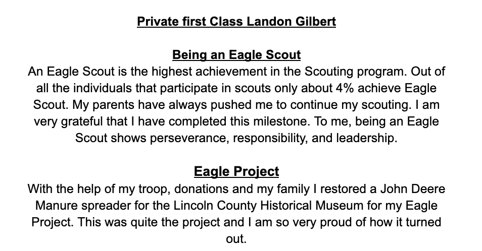 Gilbert Project summary