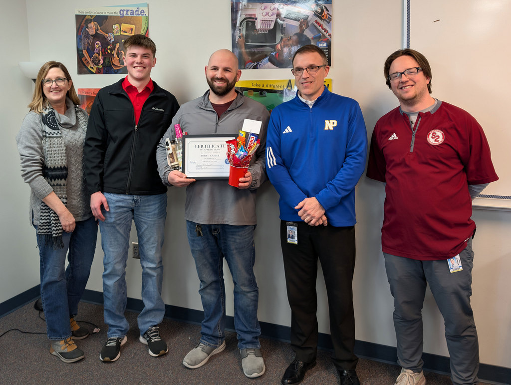 NPPS February Employee of the Month Bobby Cahill