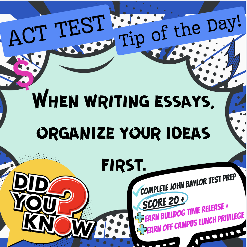 ACT Test "Tip of the Day"