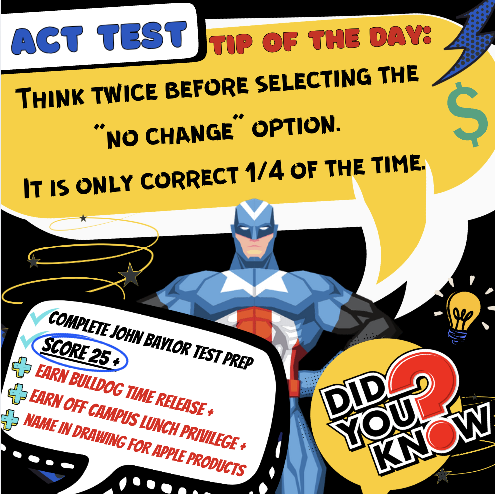 ACT Test "Tip of the Day"
