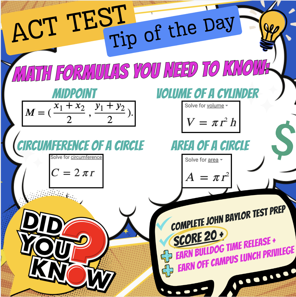 ACT Test "Tip of the Day"