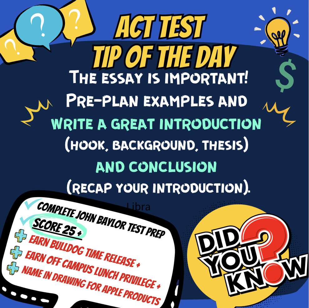 ACT Test "Tip of the Day"
