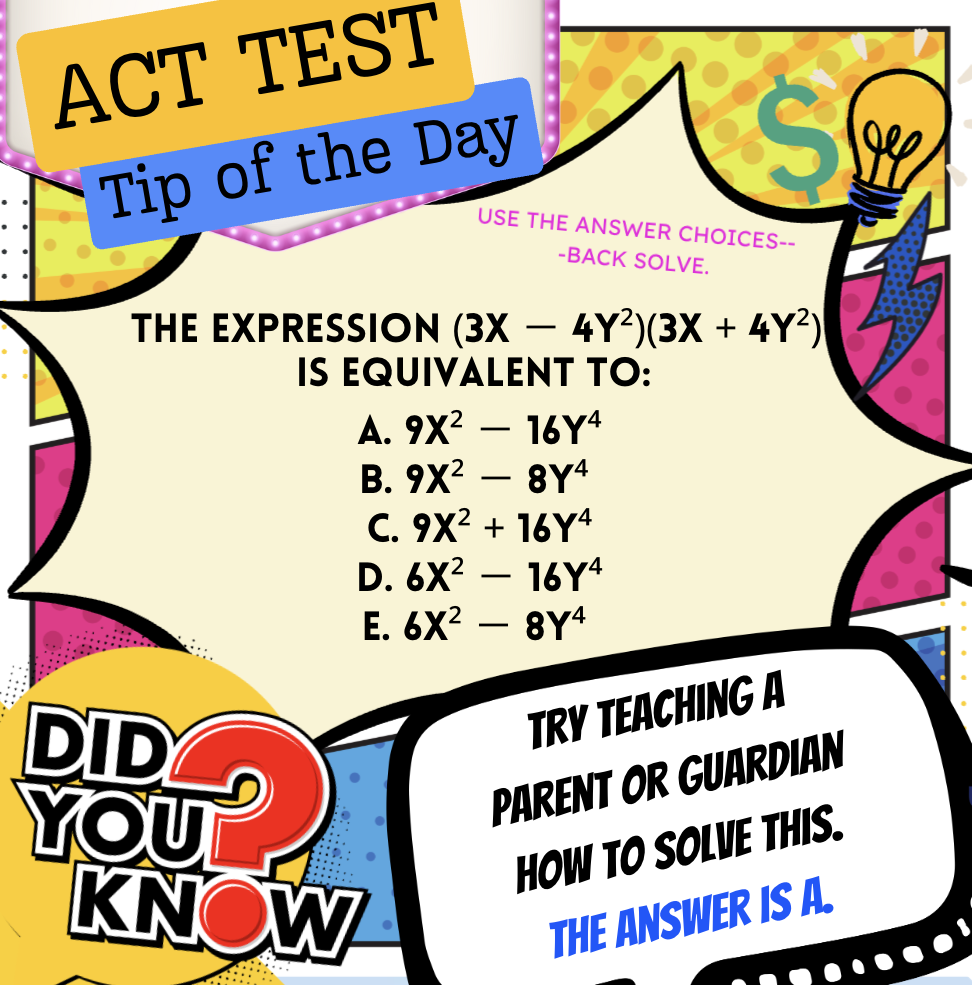 ACT Test "Tip of the Day"