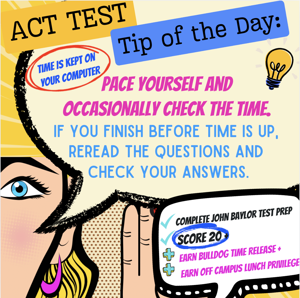 ACT Test "Tip of the Day"