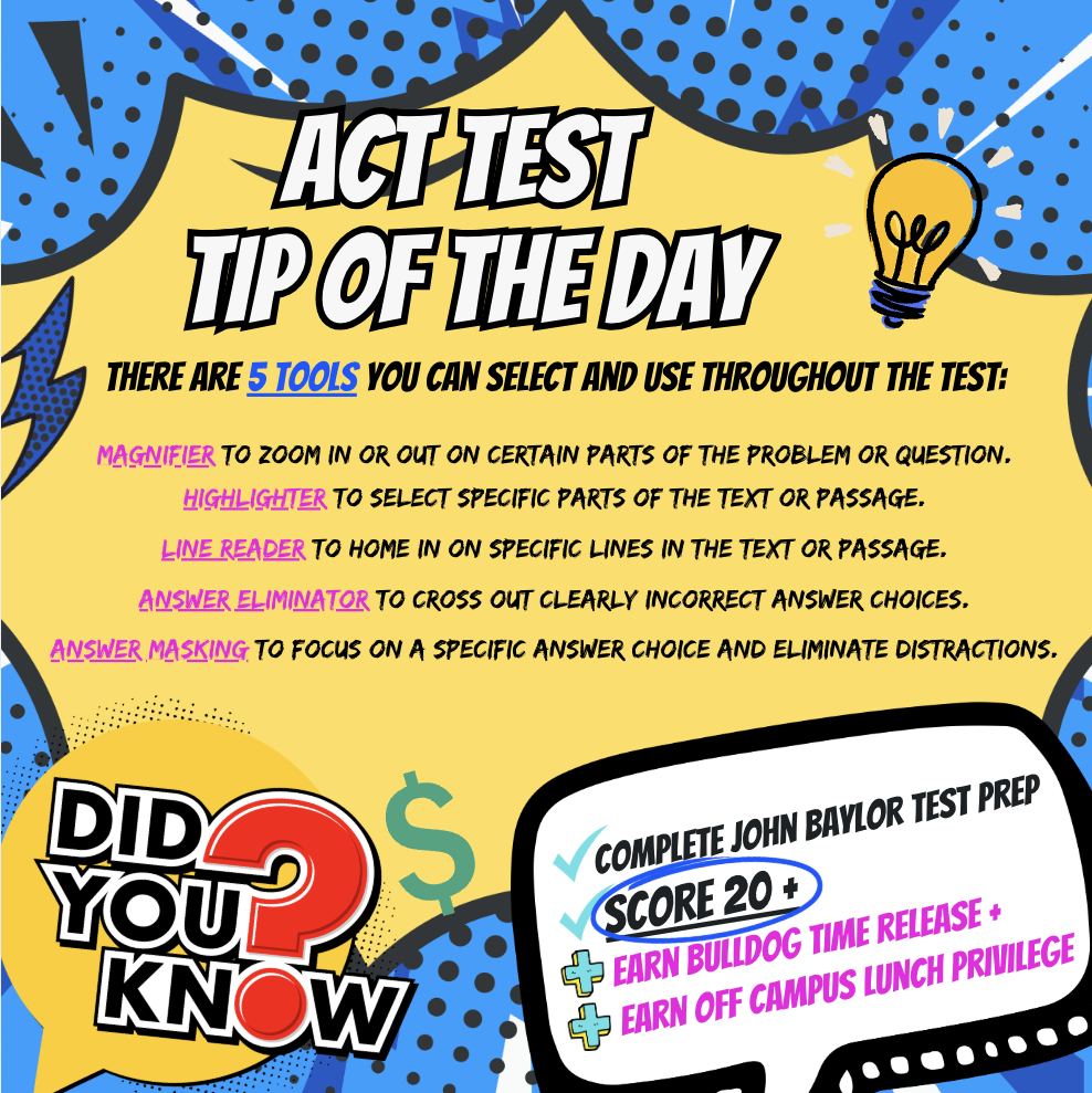 ACT Test "Tip of the Day"