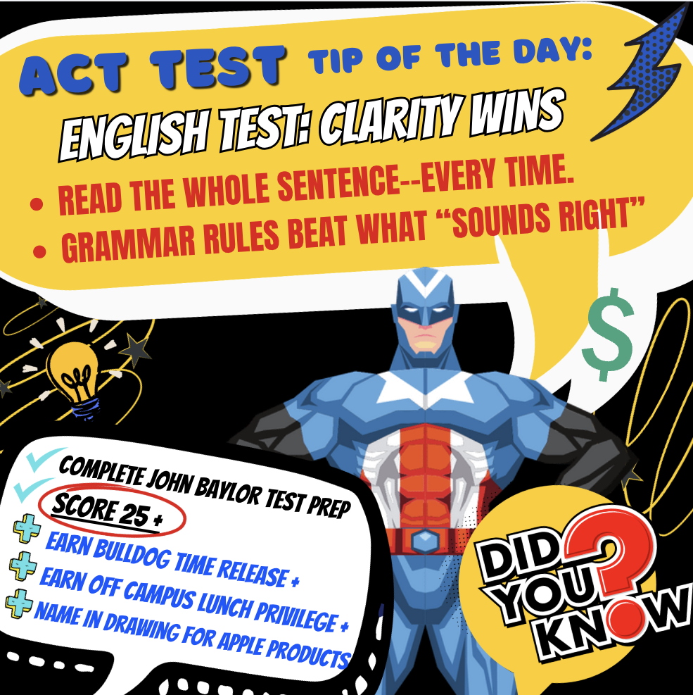 ACT Test "Tip of the Day"
