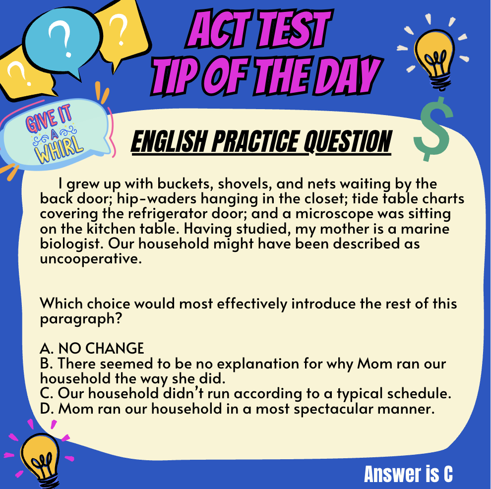 ACT Test "Tip of the Day"
