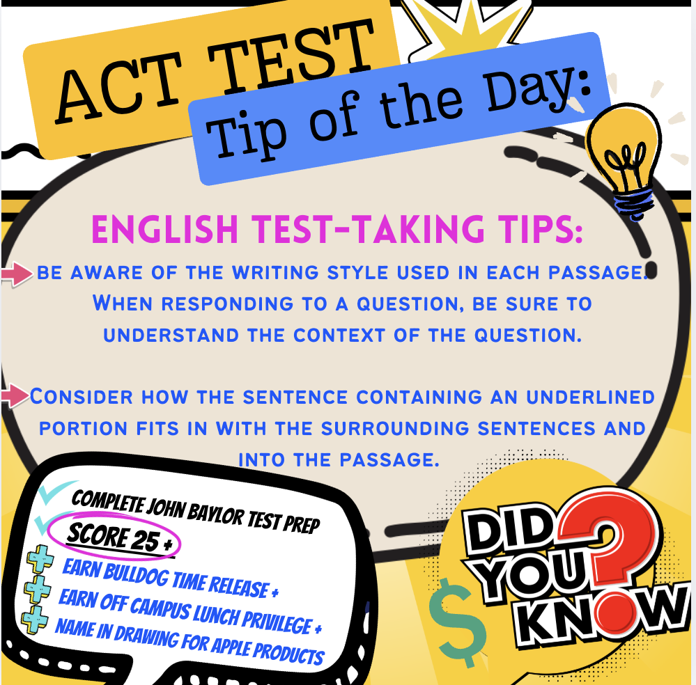 ACT Test "Tip of the Day"