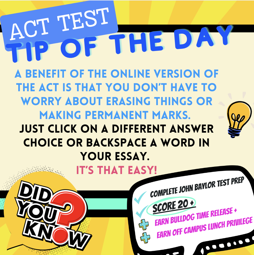 ACT Test "Tip of the Day"