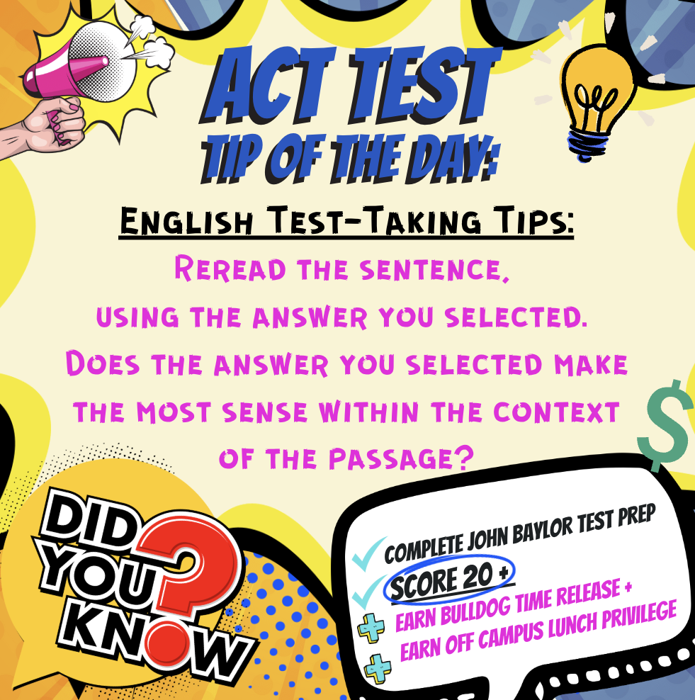 ACT Test "Tip of the Day"