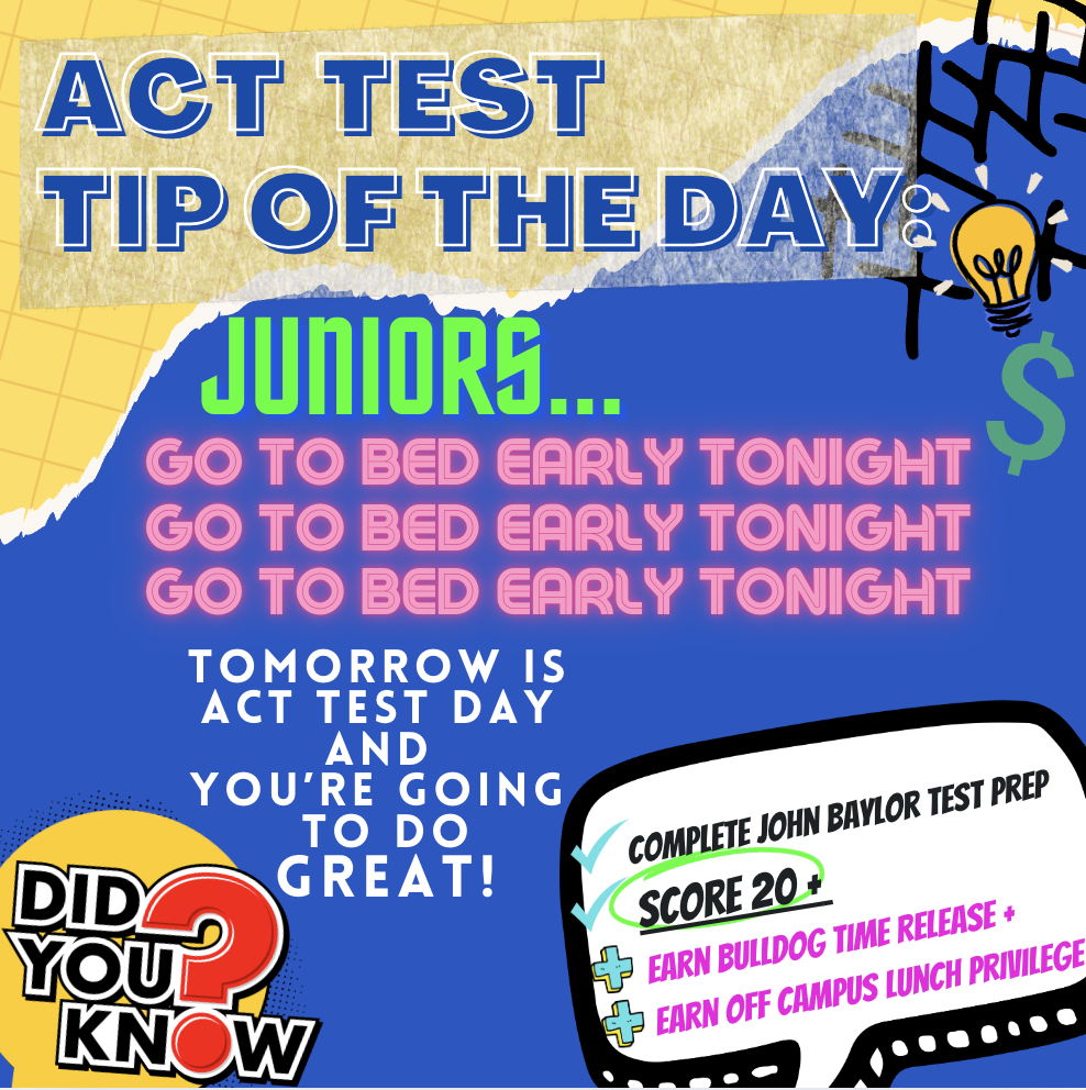 ACT Test "Tip of the Day"