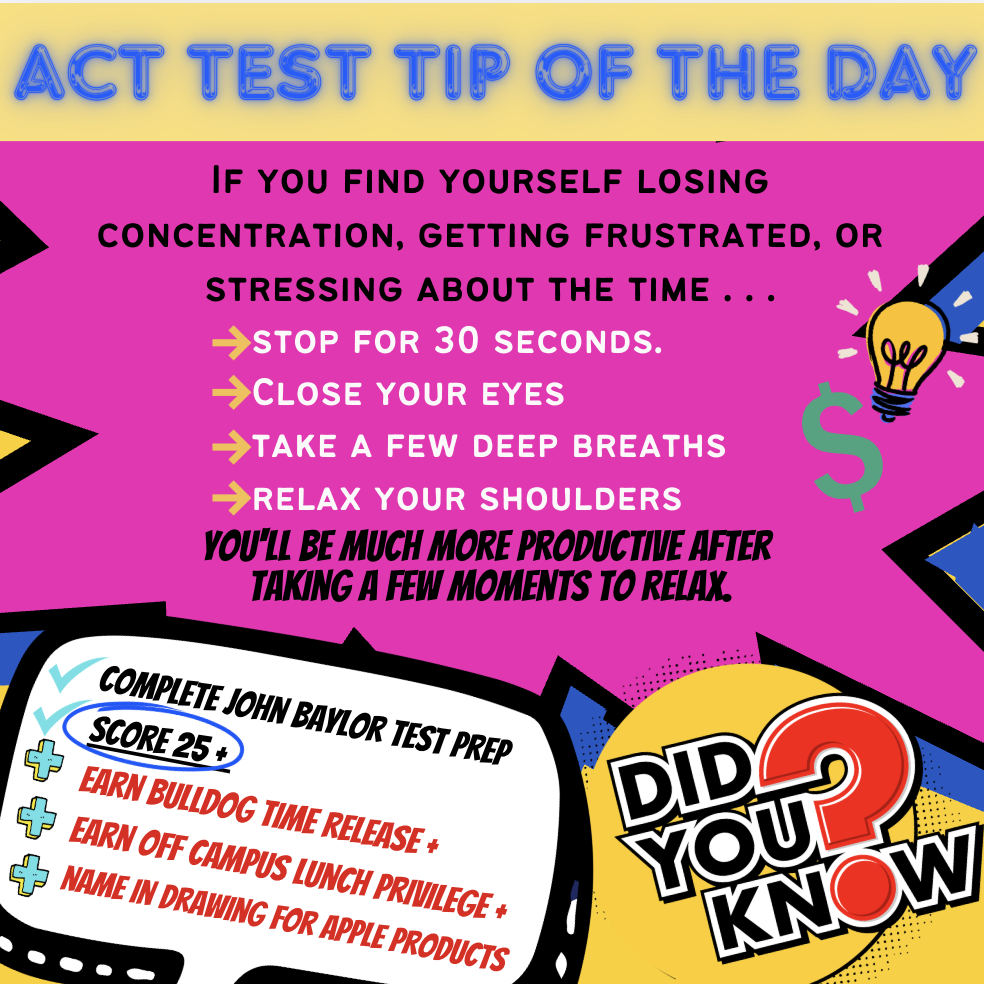 ACT Test "Tip of the Day"
