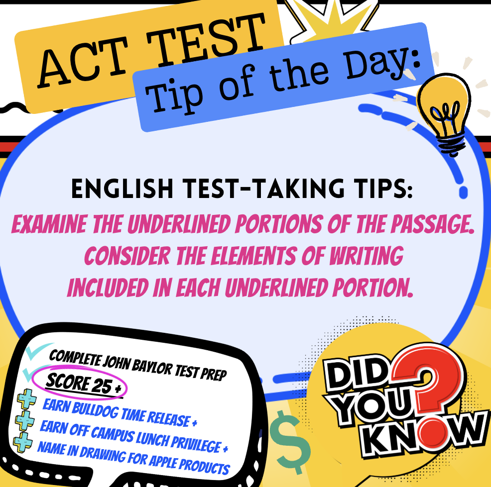 ACT Test "Tip of the Day"