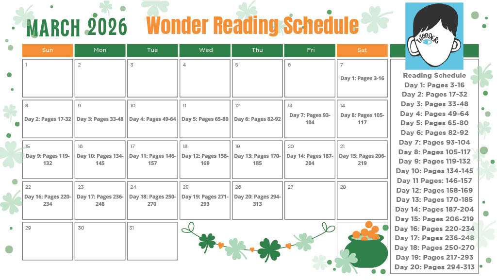 Reading Schedule