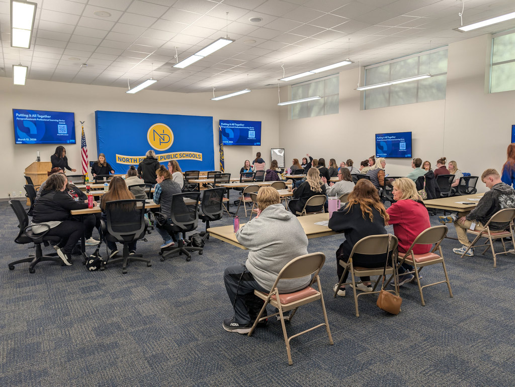 Elementary paras being trained with SPED Strategies at McKinley!