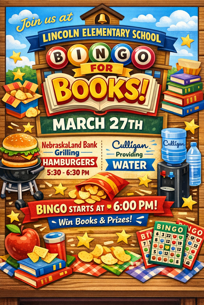 Flyer for Bingo for Books Friday, March 27
