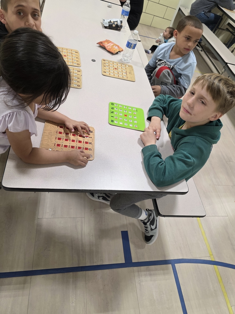 Students playing BINGO!