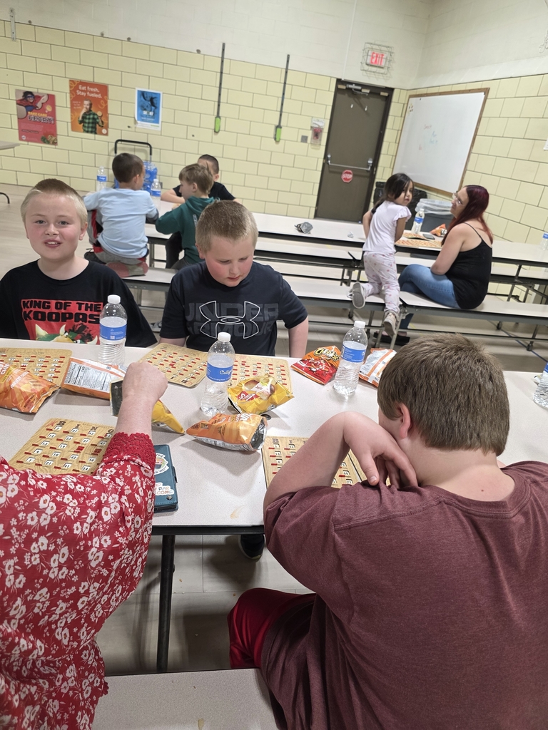 Students ready for BINGO!