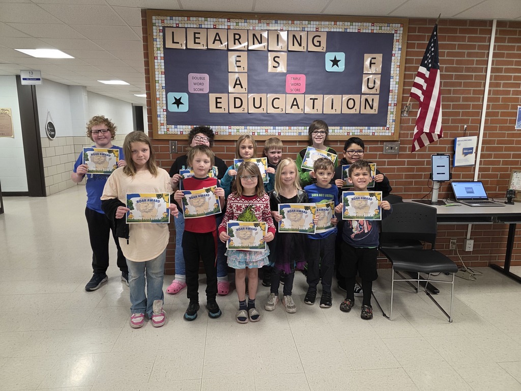 Student recipients of this week's ROAR award!